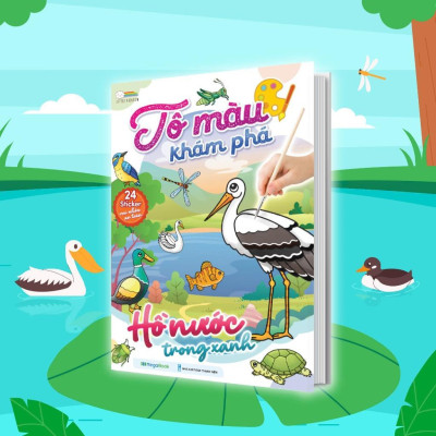 Sách - Tô Màu Khám Phá - Hồ Nước Trong Xanh - Megabook