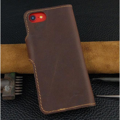 Bao Da cho Iphone 7/8  Da Bò Thật may thủ công