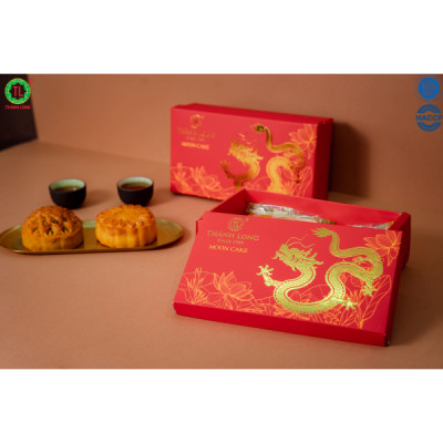 Hộp bánh trung thu 2 bánh 1 trứng 150g - Combo Super A2- Thành Long (300g) - VIỆT NAM