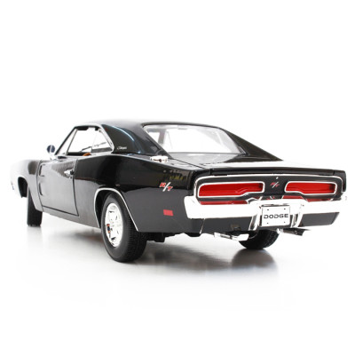 Mô Hình Xe Dodge Charger R/T 1969 Met Grey 1:18 Maisto - MH 31387