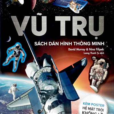 Combo Bộ Sách Dán Hình Thông Minh: Vũ Trụ + Quốc Kì (Bộ 2 Cuốn)
