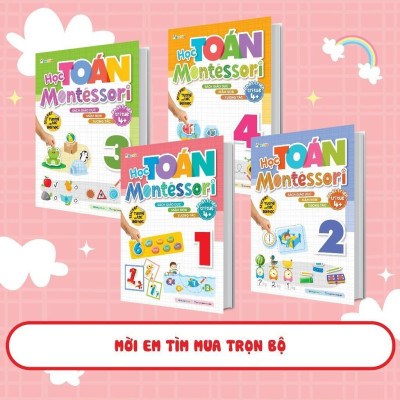 Sách - Học Toán Montessori 1 - Phát Triển Trí Tuệ 4+ - Megabook