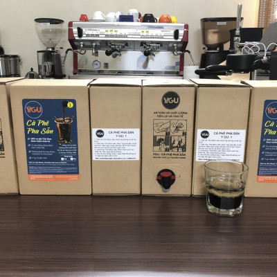 Cà phê pha sẵn YGU 01, Cold Brew Cafe, hộp 3 Kg