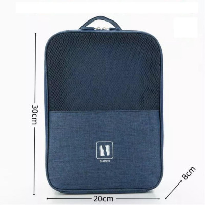 [KoSuyTu] Túi Đựng Giày Dép Du Lịch 3 Ngăn, Chất Liệu Chống Thấm Nước, Có Khe Gài Tay Kéo Vali Tiện Lợi