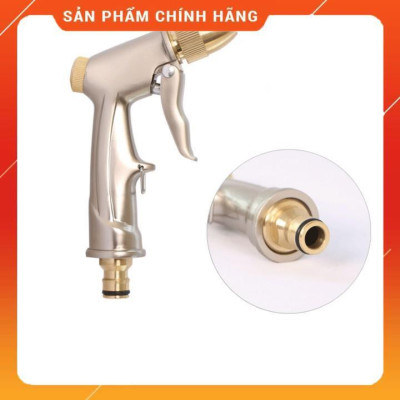 Bộ dây vòi xịt nước ️ , tăng áp 3 lần, loại 20m 206701-1 đầu đồng,cút,nối nhựa đen + mở chai