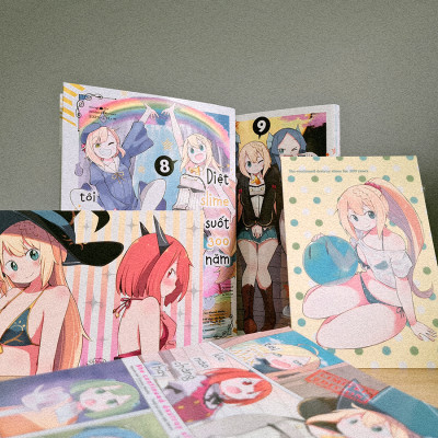 Sách - [Combo Manga] Diệt Slime Suốt 300 Năm, Tôi Levelmax Lúc Nào Chẳng Hay (Tập 8 + 9)