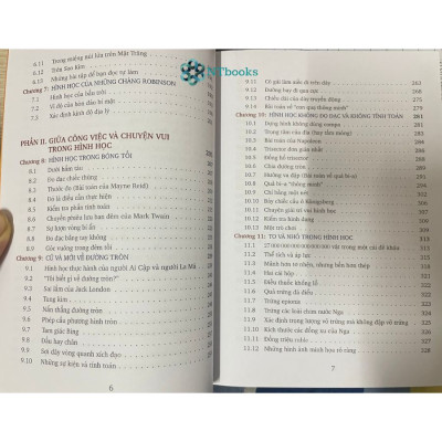 Combo 4 cuốn sách lớp 6-7: Các Bài Giảng Về Toán Cho Mirella Quyển 1, 2 + Hình Học Vui + Đại Số Vui