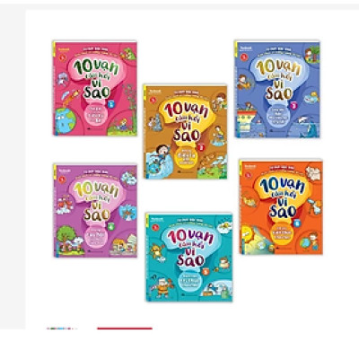 Sách - Combo 10 vạn câu hỏi vì sao ? Tư duy độc đáo kích thích trí tưởng tượng vô (trọn bộ 6 cuốn)