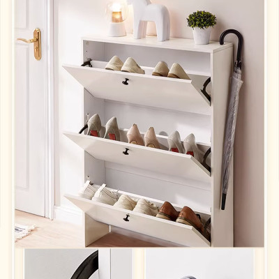 Tủ giày thông minh 3 cánh lật tiết kiệm diện tích gỗ mdf phủ melamin thương hiệu IGA - GP321