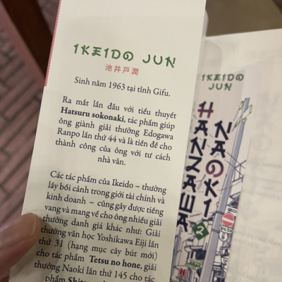 HANZAWA NAOKI – Ikeido Jun – Trần Phương Hằng - Nguyễn Kim Hoàng dịch – Huy Hoang Books - NXB Phụ Nữ (Bìa mềm)