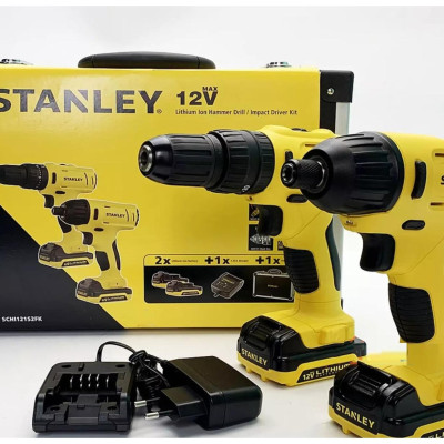 BỘ MÁY KHOAN CẦM TAY 12V - 1.5AH STANLEY SCHI121S2FK-B1- HÀNG CHÍNH HÃNG