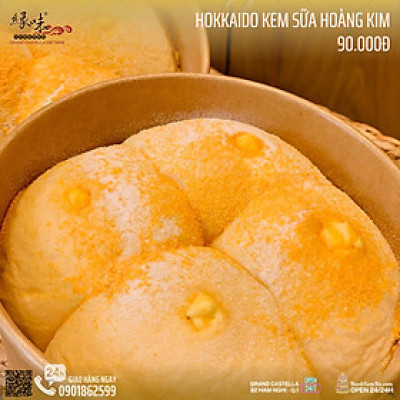 Bánh Sữa Kem Hokkaido Vị Hoàng Kim 4 Múi