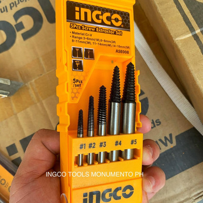 BỘ 5 MŨI VEN RĂNG INGCO ASE008 - HÀNG CHÍNH HÃNG