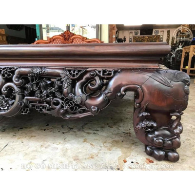 Sập ngũ phúc chim hoa 1m8x2m2 giá rẻ