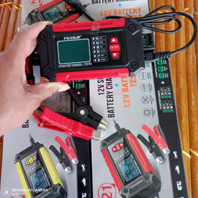 Công Nghệ Nhật Bản - Bộ Sạjc & Test Ắc Quy FOXSUR 12V 3AH-100AH 2IN1 – ĐÈN TRANG TRÍ