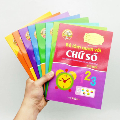 ComBo Bộ Sách Giúp Bé Vào Lớp 1: Dành cho Bé từ: 4-6 Tuổi - Biên Soạn Theo Chương Trình Giá Dục Mầm Non Mới (Bộ 8 cuốn)
