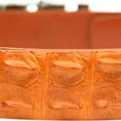 Thắt Lưng Nam Da Cá Sấu Gai Đuôi Huy Hoàng HT4212 (120 x 3.5 cm) - Vàng