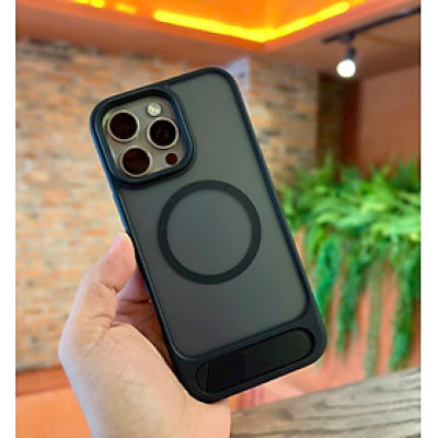 Ốp lưng cho iPhone 16 Pro , iPhone 16 Pro Max hiệu Likgus VALOR hỗ trợ sạc từ , lưng nhám viền màu có giá đỡ kim loại , chống sốc chống va dập thời trang cao cấp - Hàng chính hãng