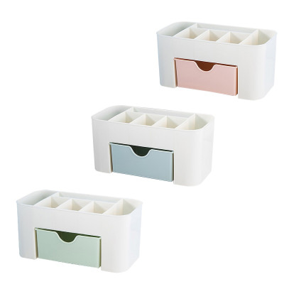 Kệ Đựng Mỹ Phẩm Mini Tiện Dụng Bằng Nhựa, Kệ Đựng Đồ Dùng Đa Năng Có Ngăn Kéo (Giao Màu Ngẫu Nhiên)