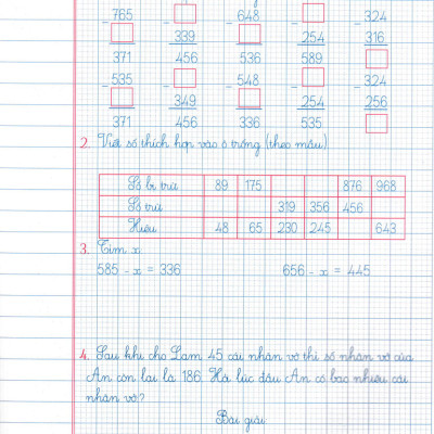 Vở ô Li Bài Tập Toán Lớp 3 Quyển 1 (Dùng Kèm SGK Chân Trời Sáng Tạo) - HA