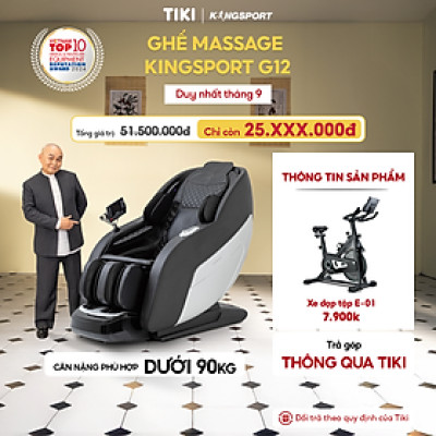 CHỈ GIAO MIỀN NAM I Ghế massage KINGSPORT G12 công nghệ mới Kingtech Touch Pro, 25 bài massage tự động