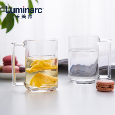 Bộ cốc (ly) bia Luminarc Fitness 6 chiếc có quai 450ml, chống bám màu, bám mùi hiệu quả - L8042*6