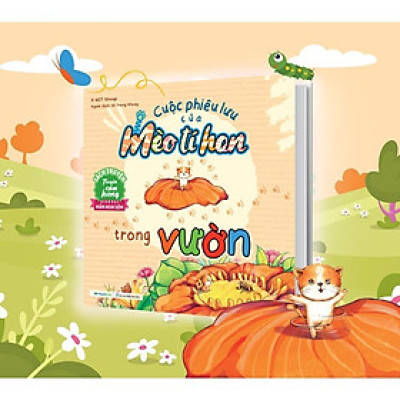 Sách - Cuộc Phiêu Lưu Của Mèo Tí Hon Trong Vườn - 20 Stickers Con Vật Đáng Yêu - Megabook