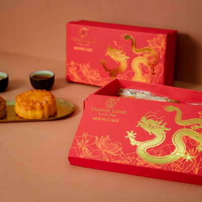 Hộp bánh trung thu 2 bánh 2 trứng 220g - Combo G - Thành Long (440g) -  VIỆT NAM