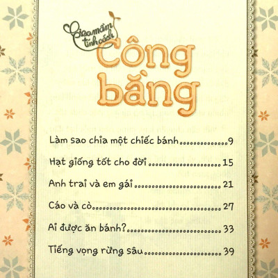 Gieo Mầm Tính Cách - Công Bằng ( Tái Bản )