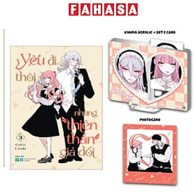 Sách - Yêu Đi Thôi Những Thiên Thần Giả Dối - Tập 3 - Bản Sưu Tầm - Tặng Kèm Photocard + Set 2 Card Bo Góc + Khung Acrylic