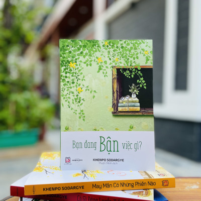 BỘ SÁCH "BẬN" ( Bạn Đang Bận Việc Gì Và Chẳng Gì Khiến Ta Bận Lòng ) - Sách Tôn Giáo, Nghệ Thuật Và Văn Hóa, Tác Giả KHENPO SODARGYE - Hiệu sách genbooks, bìa mềm, in màu