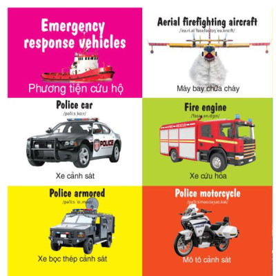 100 Từ Đầu Tiên - Các Phương Tiện Giao Thông - Song Ngữ (VT)