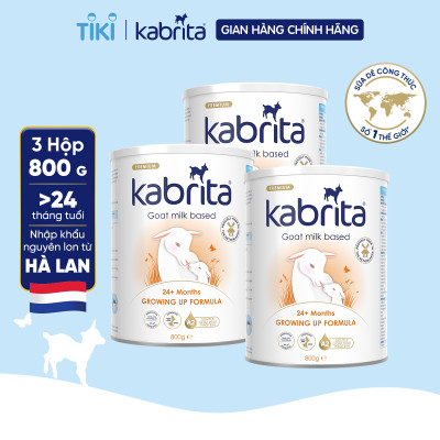 Combo 3 lon Sữa dê Kabrita số 3 cho trẻ trên 24 tháng - Lon 800g
