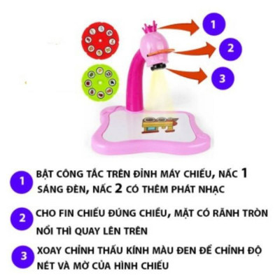 Bàn Tập Vẽ Cho Bé Có Đèn Chiếu Sáng Thông Minh Kèm 12 Bút Vẽ Vỡ Vẽ, Bảng Vẽ Có Thể Xóa Tiện Dụng-Màu Hồng