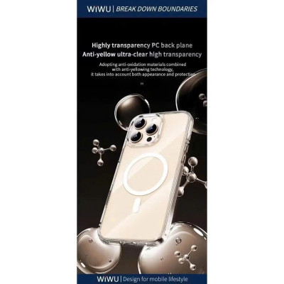 Ốp Lưng Trong Suốt Wiwu Dynamic Pro Cho iPhone 16 Pro Max Chống Ố Vàng Hỗ Trợ Sạc Không Dây - Hàng nhập khẩu