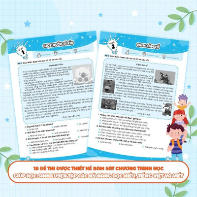 Sách - Bộ Đề Ôn Luyện Và Kiểm Tra Tiếng Việt Lớp 3 - Tập 2 - Megabook