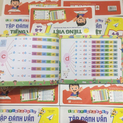 Sách - Tập đánh vần Tiếng Việt (Bí quyết giúp con đọc tiếng Việt thông thạo 4-6 tuổi) Tặng Kèm Thẻ Ghép Vần