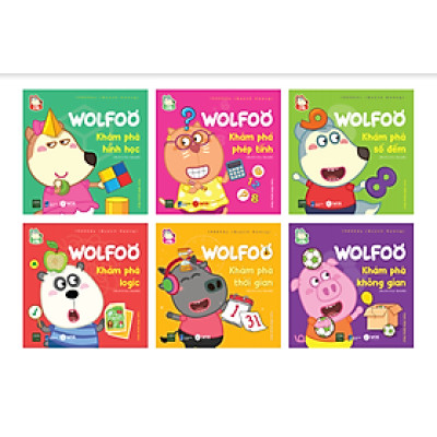 Wolfoo Khám phá gồm 6 cuốn