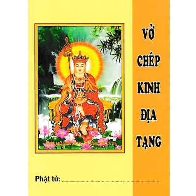 Sách - Combo Kinh Địa Tạng Bồ Tát Bổn Nguyện Trọn Bộ - Bìa Cứng + Vở Chép Kinh Địa Tạng - Chính Thông Book