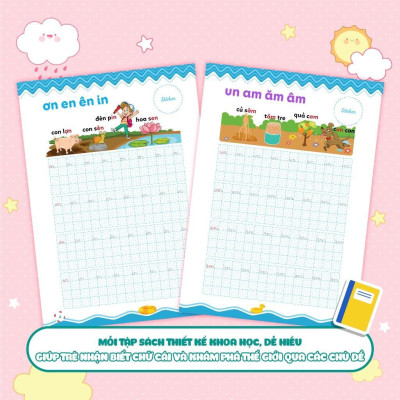 Sách - Vở Luyện Viết Hạ Cỡ Chữ - Chữ Ô Li Nhỏ - Quyển 3 - Vần - Megabook