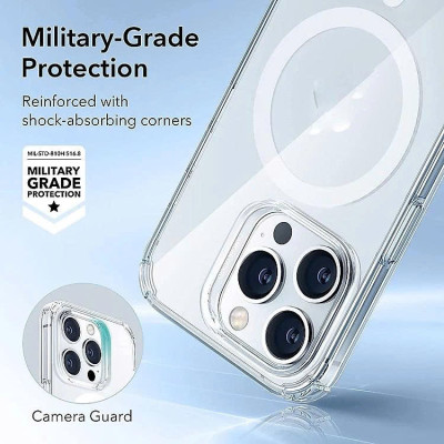 Ốp Lưng Trong Suốt Likgus Hỗ Trợ sạc tính từ Cho iPhone 16 Pro / 16 Pro Max / 16 Plus / IP16 – Độ Trong Tuyệt Đối, Chống Trầy Xước & Ố Vàng, Tản Nhiệt Tốt – Hàng Nhập Khẩu