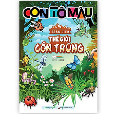 Sách - Con Tô Màu - Thám Hiểm Thế Giới Côn Trùng (24 Stickers) - Megabook