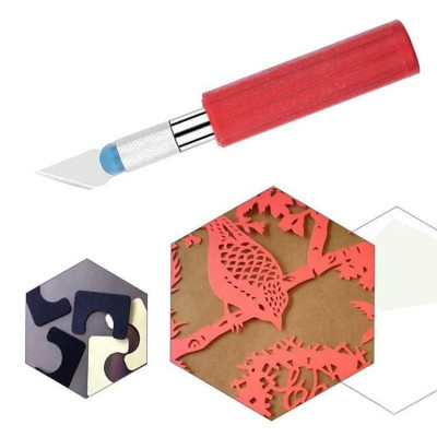 Bộ Dao Trổ 13 Lưỡi+ 3 Cán Dao Inox Chống Trơn Chuyên Dụng Khắc Tỉa Thủ Công