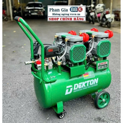 Máy nén khí không dầu Dekton DK-AC3950PLUS - Công suất 3000W/4.0Hp - Bình 50 lít - chính hãƞg!