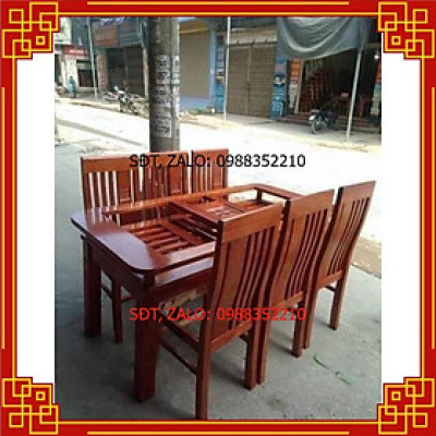 Bàn Ăn 2 tầng ghế Gỗ Sồi Nga 100% ko pha tạp[hỗ trợ vận chuyển]
