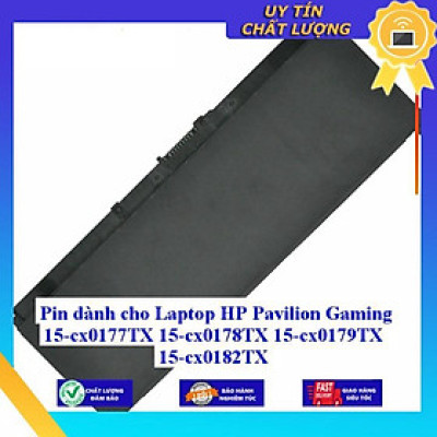 Pin dùng cho Laptop HP Pavilion Gaming 15-cx0177TX 15-cx0178TX 15-cx0179TX 15-cx0182TX - Hàng Nhập Khẩu New Seal