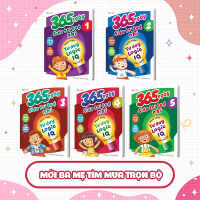 Sách - 365 Ngày Siêu Trí Tuệ Nhí - Phát Triển Tư Duy Logic IQ Cho Trẻ Em 4 - Megabook