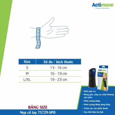 Nẹp cổ tay 75729-SPO Actimove Wrist Stabilizer