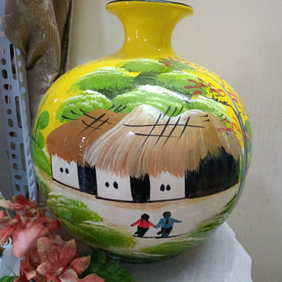 Bình hút tài lộc gốm sứ Bát Tràng