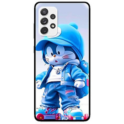 Ốp lưng cho Samsung A16 - A06 - A23 - A32 4G - A52 - M33 - Mèo Xanh Trượt PATIN - Hàng Chính Hãng